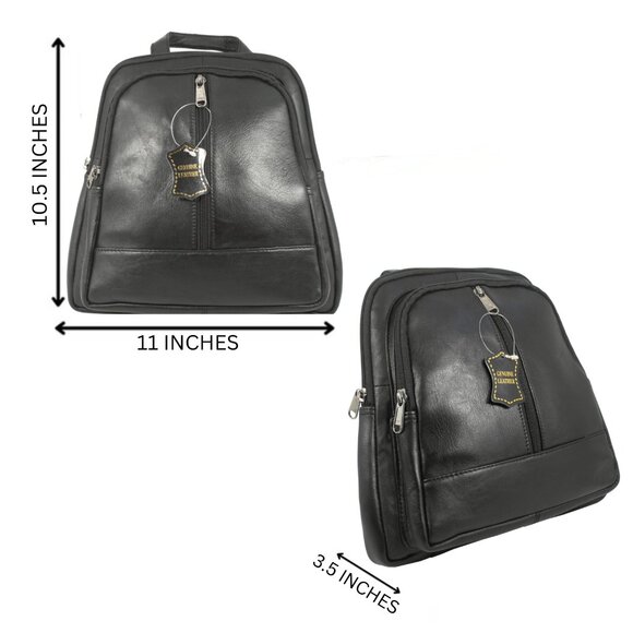 Genuine Leather Crossbody Bag, Backpack, Sling Shoulder Bag - Picture 5 of 9